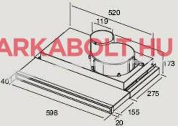 Electrolux efp 6411 x beépíthető páraelszívó